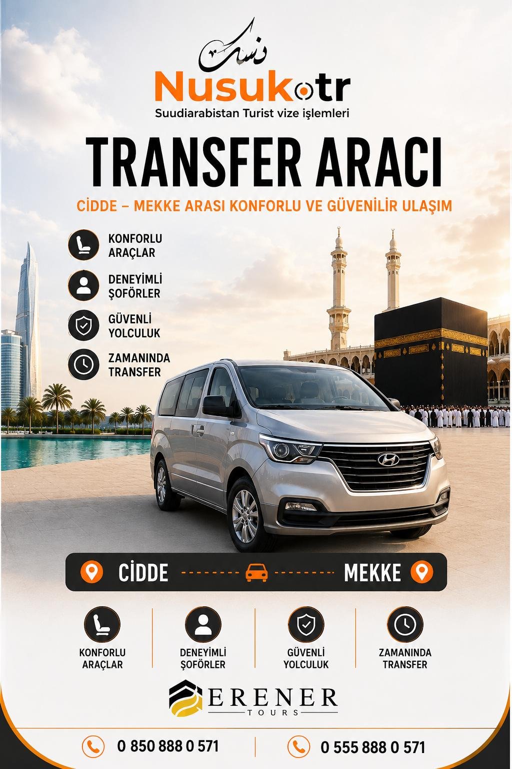 Suudi Arabistan Transfer Hizmeti | Mekke, Medine ve Cidde Havalimanı Transfer Rehberi (2026)